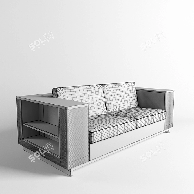 Elegant Ceccotti ICS Sofa 3D model image 3