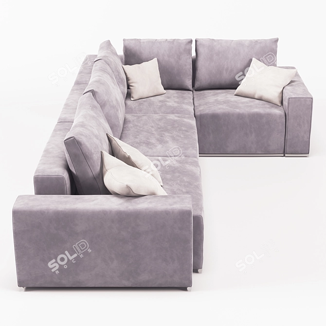 Modular Bliss: BL_101 Sofa in BKR/2TM-K-1TM/BML 3D model image 2