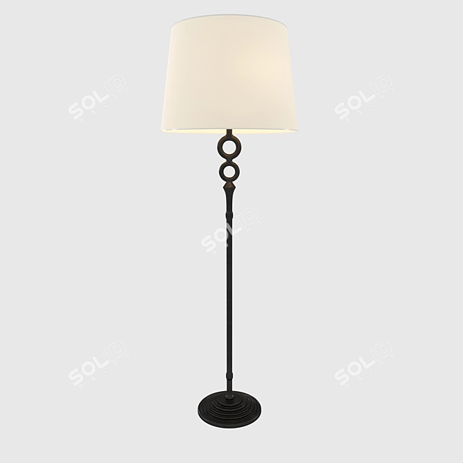 AERIN Bristol Floor Lamp: Elegant Illumination in 65" Height 3D model image 2