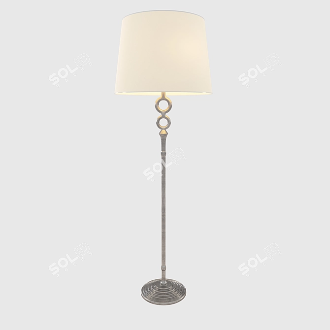 AERIN Bristol Floor Lamp: Elegant Illumination in 65" Height 3D model image 3