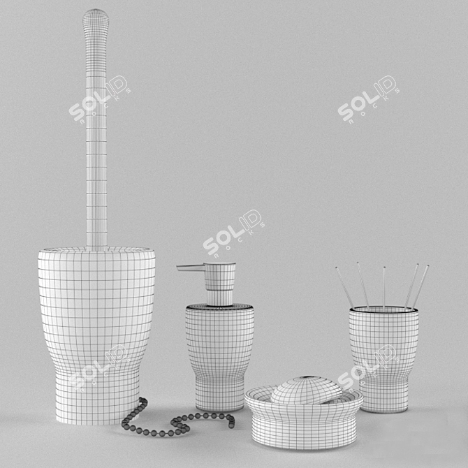 Title: Elegant Spirella Opera Bathroom Accessories 3D model image 2