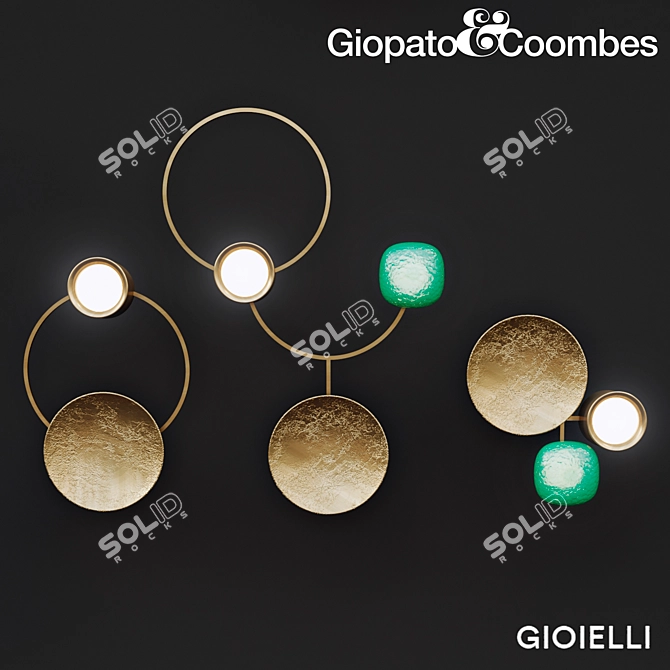 Elegant Gioielli Light Collection 3D model image 1