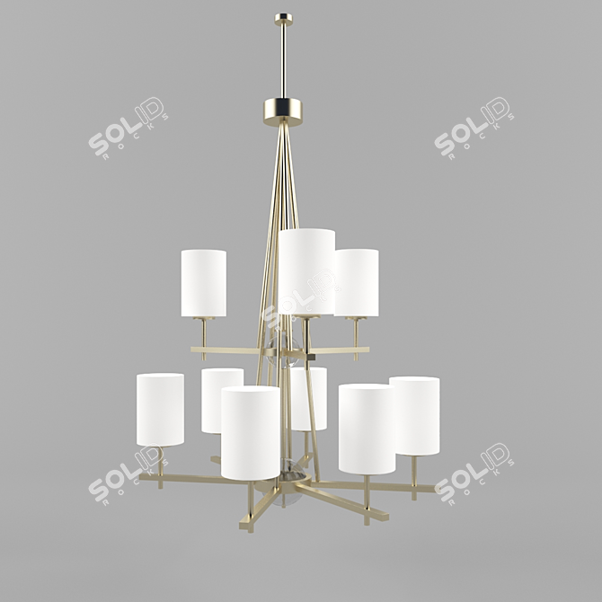 Elegant Progress Lighting Pendant 3D model image 1