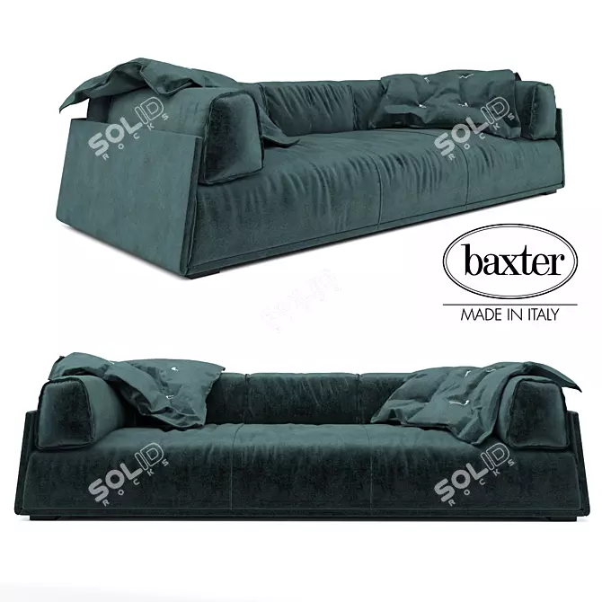 Baxter Multi-texture Sofa 3D model image 1