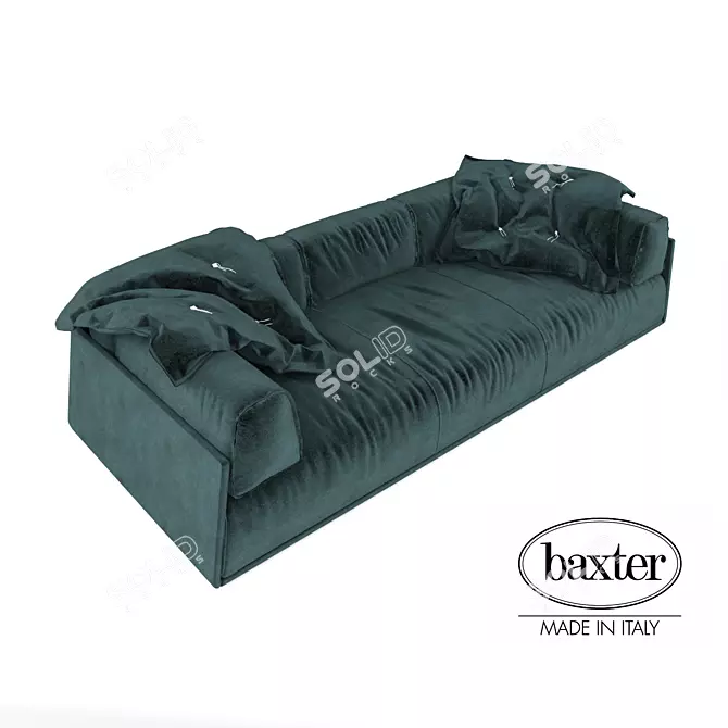 Baxter Multi-texture Sofa 3D model image 2