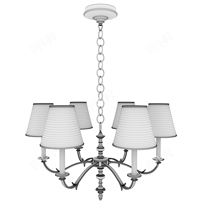 Channing Small: Modern Ceiling Light 3D model image 2