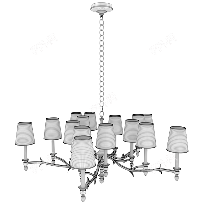 Chandler Large - Elegant Ceiling Lighting 3D model image 2