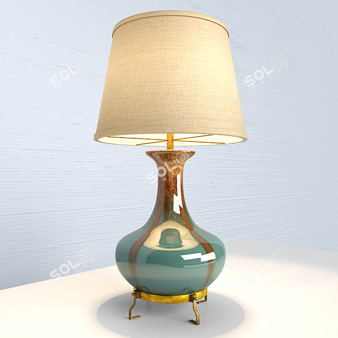 Aubrey Ceramic Table Lamp 3D model image 1