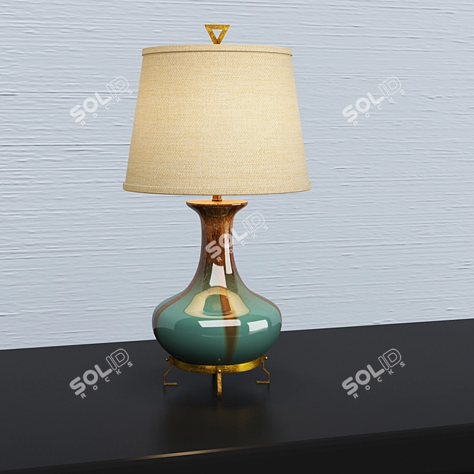 Aubrey Ceramic Table Lamp 3D model image 2