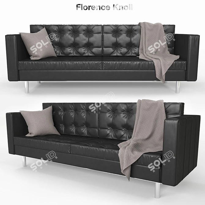 Modern Elegance: Florence Knoll Sofa 3D model image 1