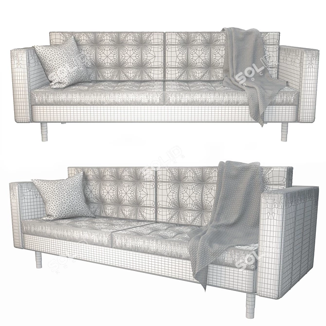 Modern Elegance: Florence Knoll Sofa 3D model image 2