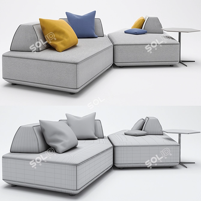 Polyform Sofa - Artistry at its Best 3D model image 2
