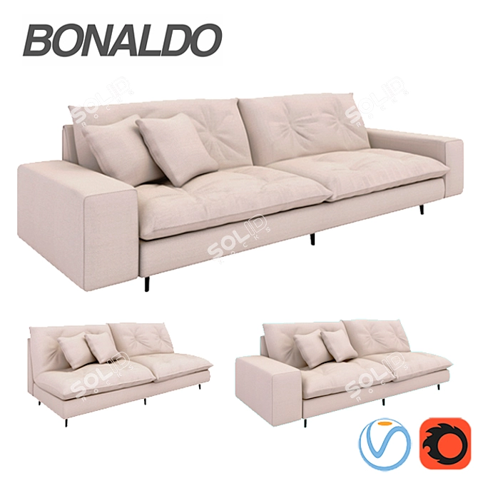 Bonaldo Avarit Collection Sofa 3D model image 1