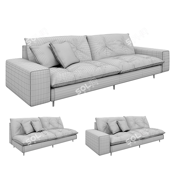 Bonaldo Avarit Collection Sofa 3D model image 3