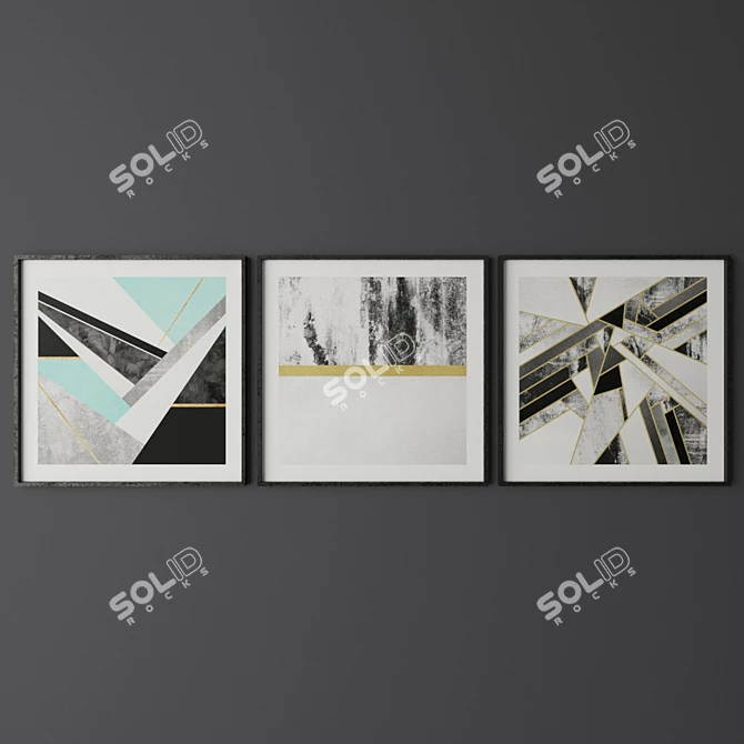 Abstract Print Set: Max 2012, Max 2014, FBX 3D model image 1