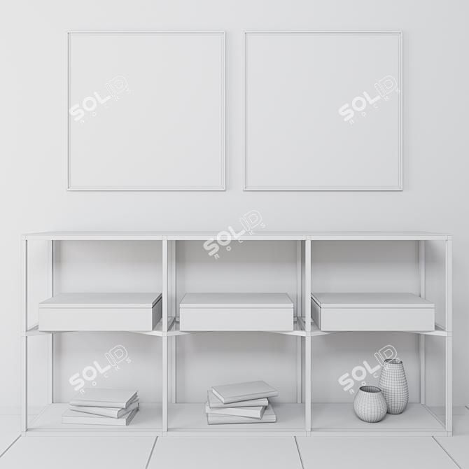 Sleek and Chic Curata Console 3D model image 3