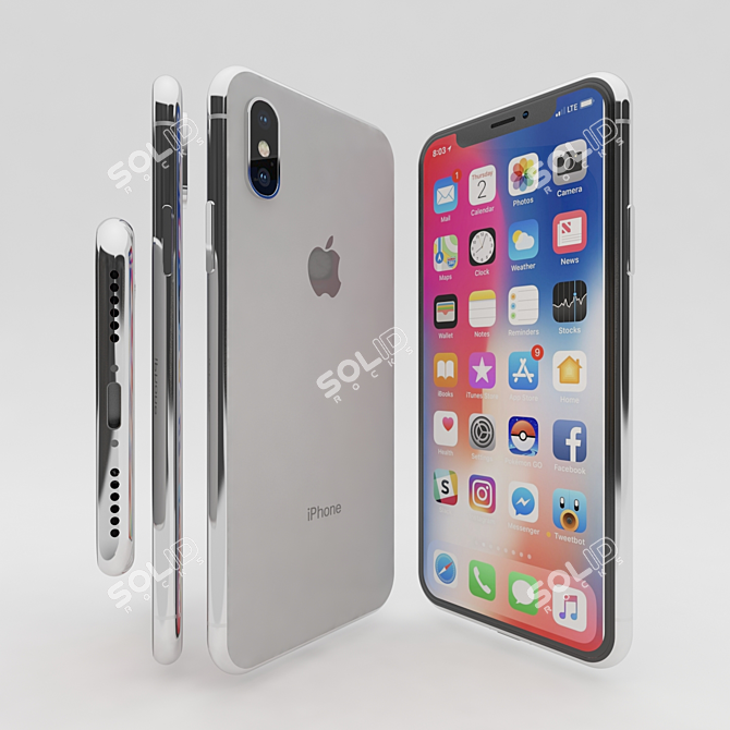 Revolutionary iPhone X: From Apple 3D model image 1