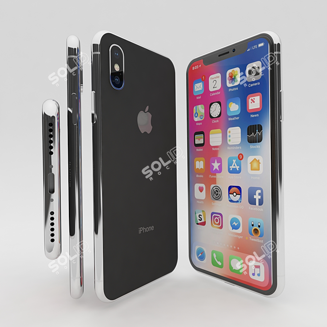 Revolutionary iPhone X: From Apple 3D model image 2