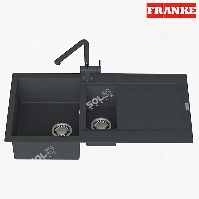 Franke Maris Sink: Onix Finish 3D model image 1