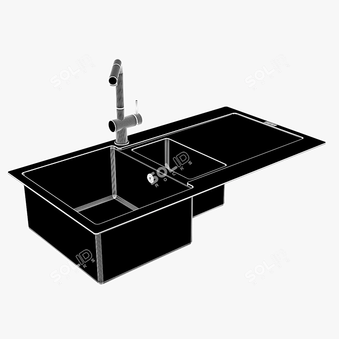Franke Maris Sink: Onix Finish 3D model image 3