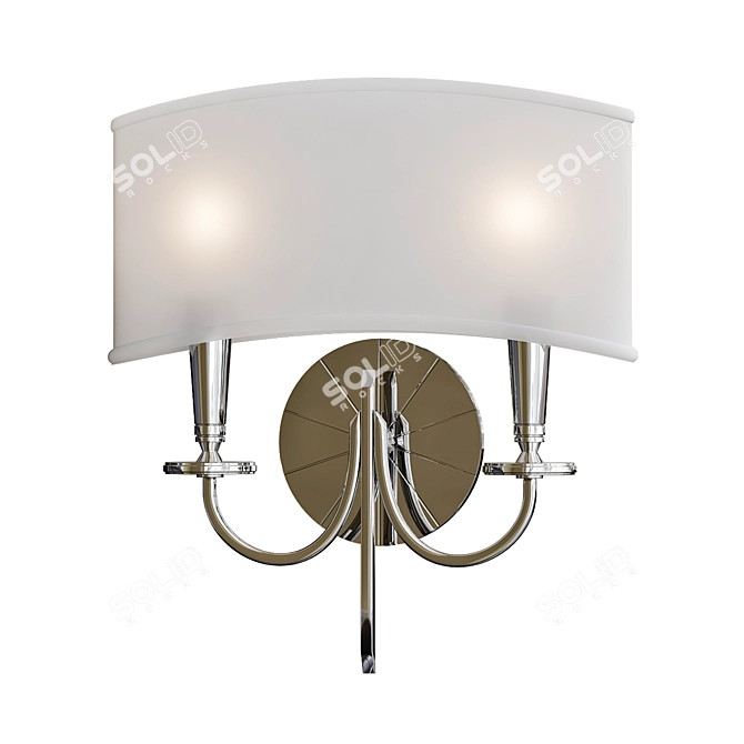 Elegant Downing Wall Sconce 3D model image 1