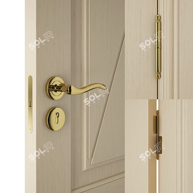 Elegant Legnoform Le Cifre Doors 3D model image 3