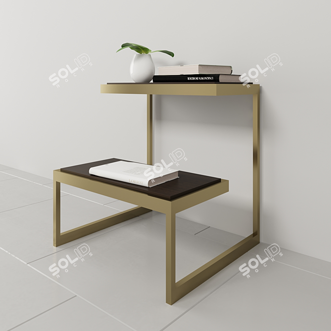 Elegant Curata End Table: Perfectly Sized! 3D model image 1