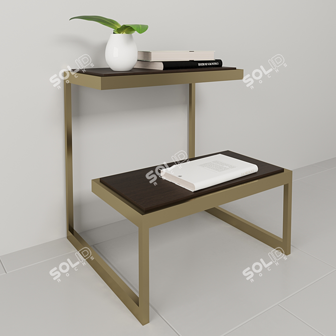 Elegant Curata End Table: Perfectly Sized! 3D model image 2