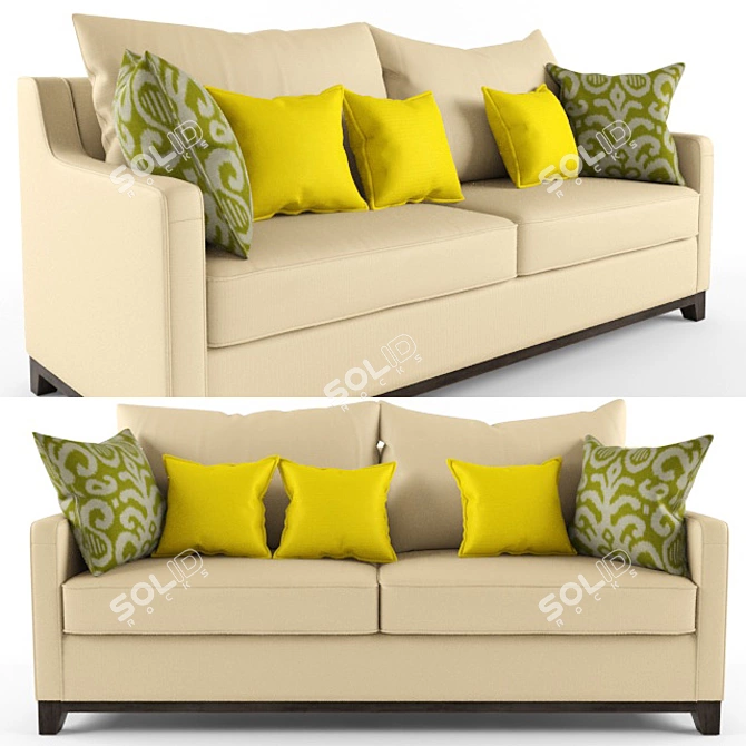 Luxury Miller Sofa: Timeless Elegance for Your Home 3D model image 1