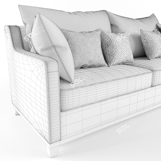 Luxury Miller Sofa: Timeless Elegance for Your Home 3D model image 3