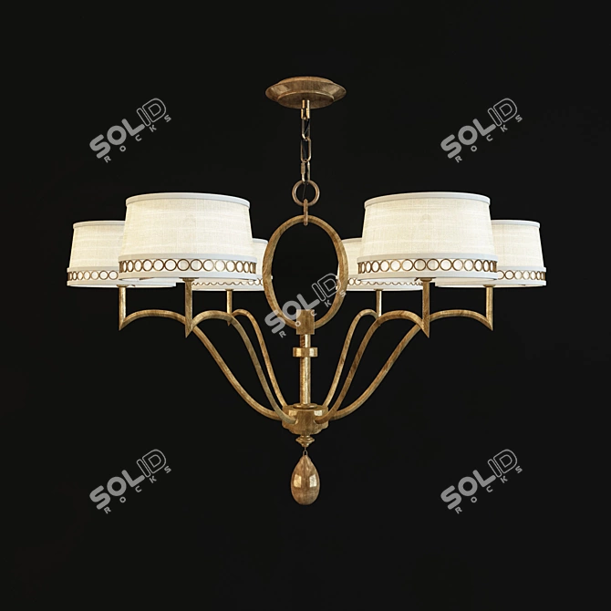 Stunning Allegretto Table Lamp 3D model image 1