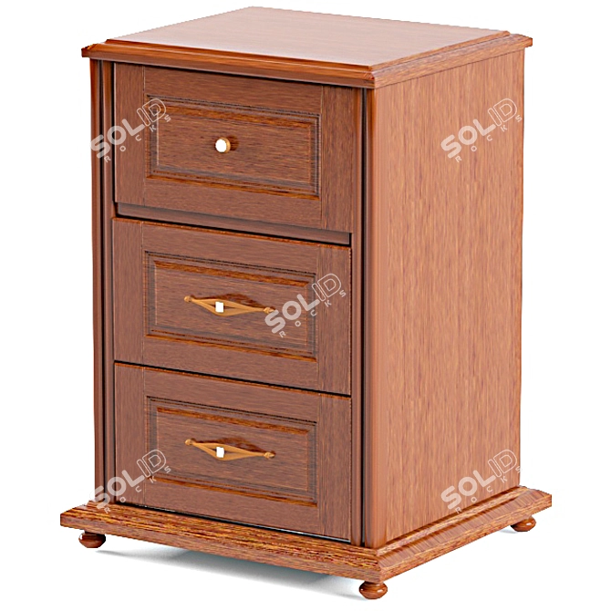 Belorussian Made Nightstand 3D model image 1