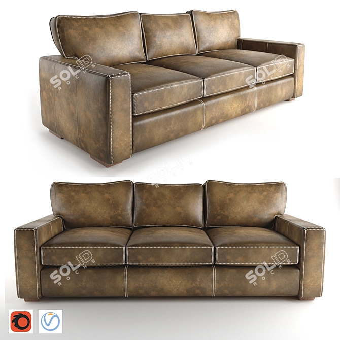 Carlsbad Modern Sofa | Stylish and Comfortable 3D model image 1