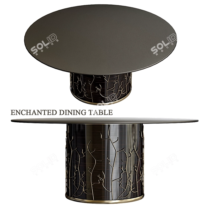 Enchanted Feast: Magical Dining Table 3D model image 1