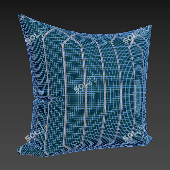Skyline Decorative Pillow Set 3D model image 2