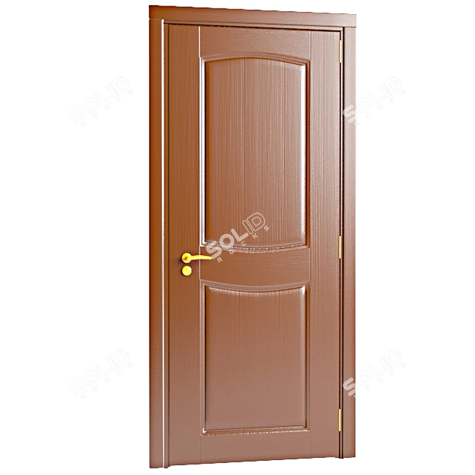 Elegant Entry Door 3D model image 1