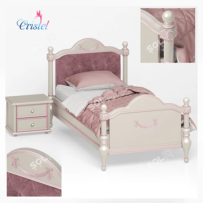 Cristel R-02 Children's Bed Set 3D model image 1