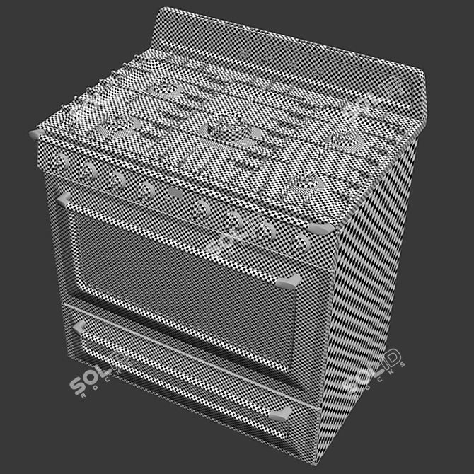 SMEG TR90X9 Stove & KTR110XE Exhaust 3D model image 3