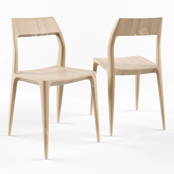 3dsmax 2013 + Vray Chair Set 3D model image 1