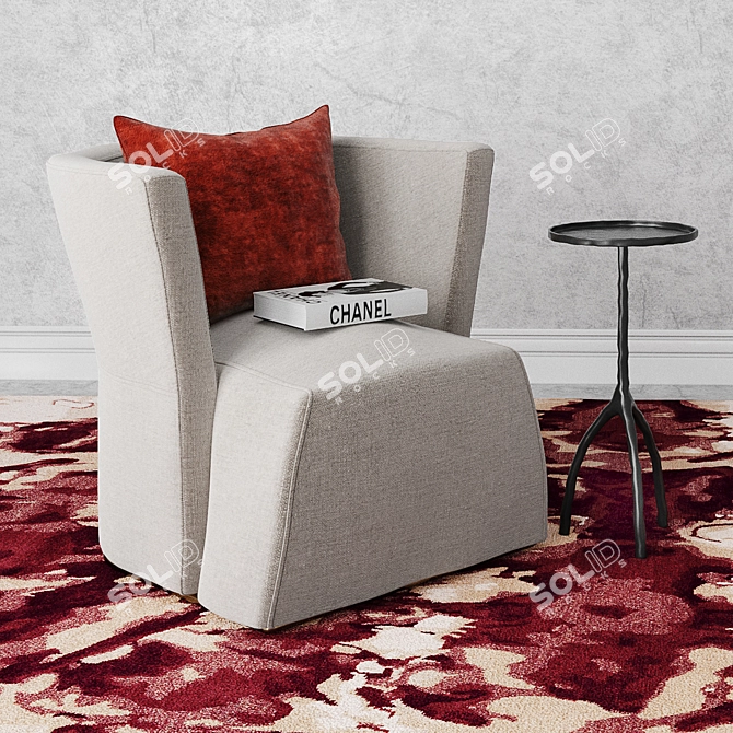 Modern Elegance: Arko Armchair 3D model image 1