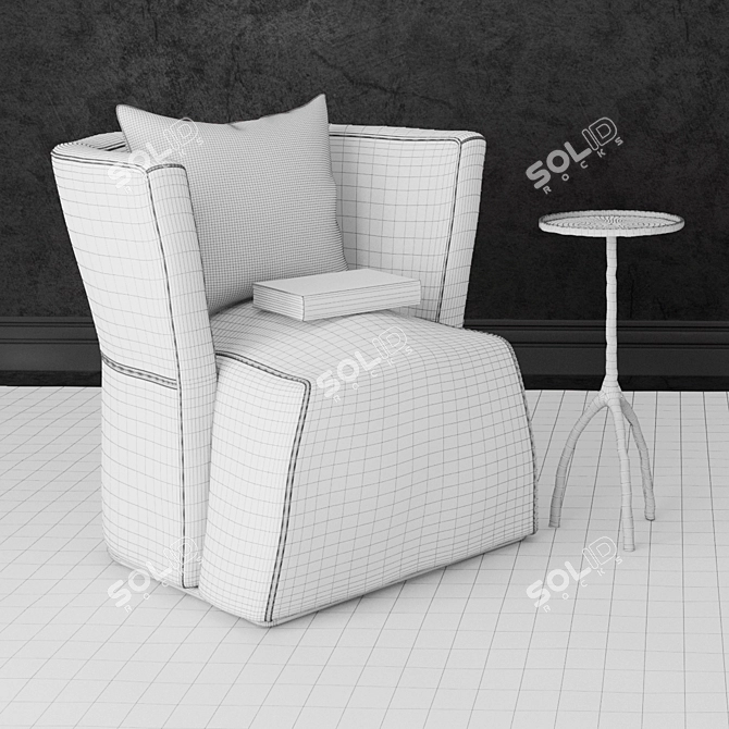 Modern Elegance: Arko Armchair 3D model image 2