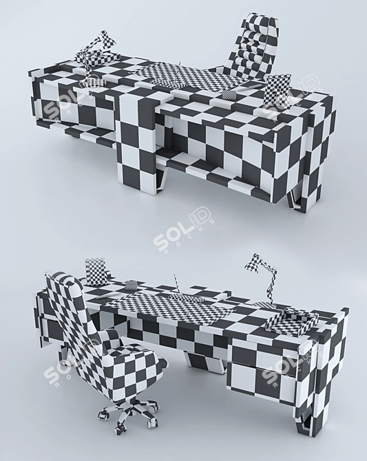 Modern ROSSI Office Furniture 3D model image 3