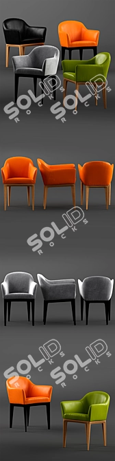 Vitoria Armchair: Elegant and Comfortable 3D model image 2