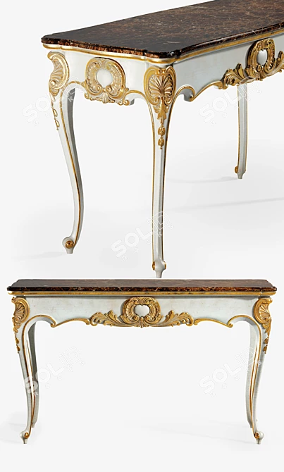 Ebanista St. Dennis Console: Exquisite Elegance 3D model image 2
