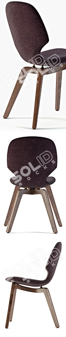 Modern Mia Chair: Stylish and Comfortable 3D model image 2