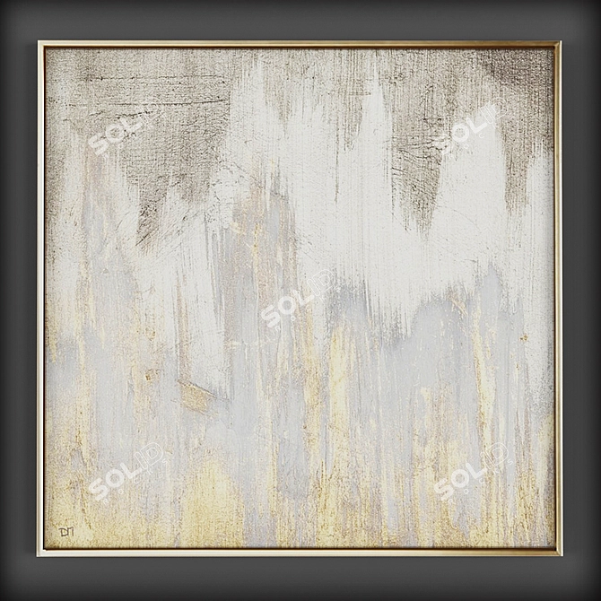 Art Collection: Melange, Golden Caves, Off White Starry Night 3D model image 2