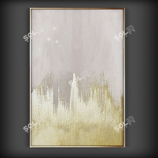 Art Collection: Melange, Golden Caves, Off White Starry Night 3D model image 3