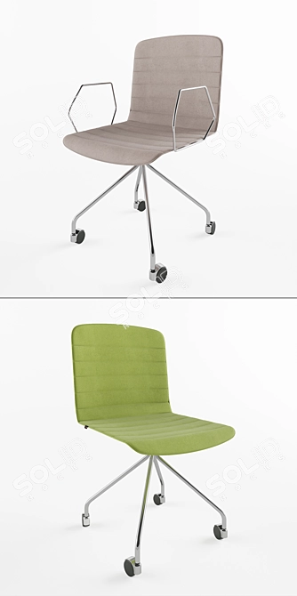 Versatile Rudy Seating: Community, Office, Residential 3D model image 2