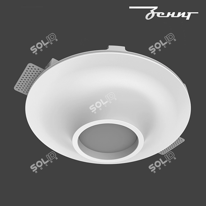 Z-in C50 D100: Stylish Recessed LED Lights 3D model image 1