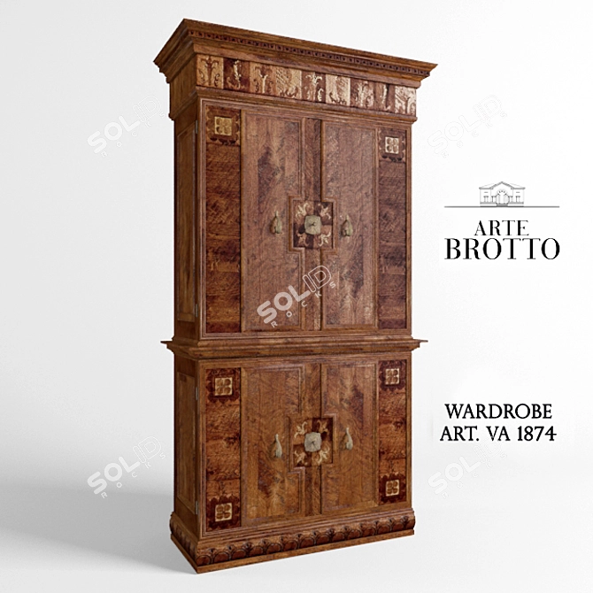 Arte Brotto VA 1874: Timeless Elegance 3D model image 1